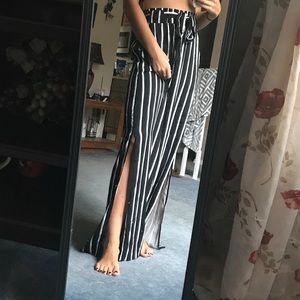 High Waisted Flowy Pants